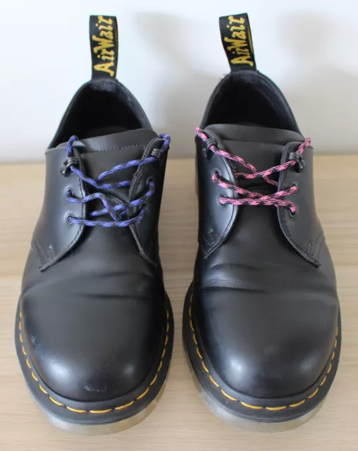 DR. MARTENS DOC Martens 1461 Black Atmos Shoes Pink & Blue - Size 8 ...