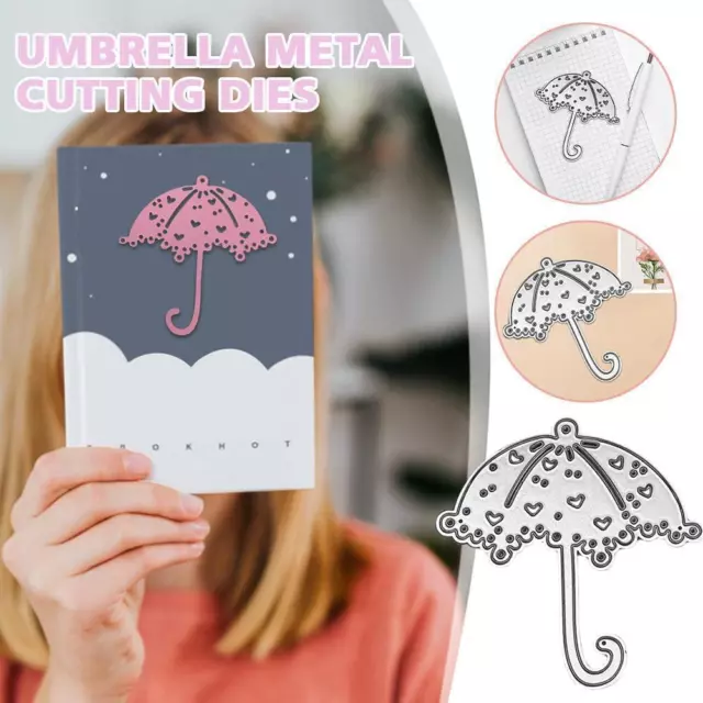 Heart Umbrella Metal Cutting Dies Stencils For DIY Embossing Scrapbooking B9L8 2