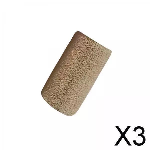 3X Vet Wrap 4 inch Wide Non Woven Elastic Self Adherent Wrap for Dogs Pet