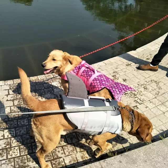 Dogs With Handle Dog Lifesaver Dog Vest Dog Flotation Swimsuit Dog Life Jacket