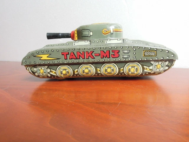 Jouet Ancien Char D'assaut En Bois - Lance-boulet - Rare, Mécanique