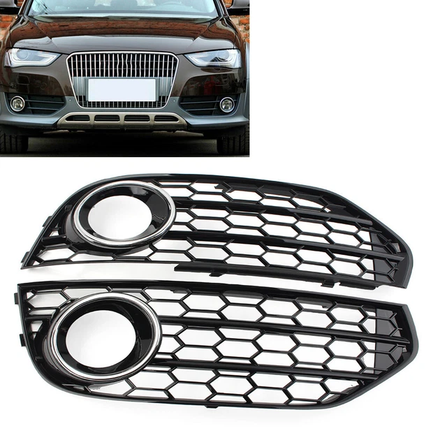 Grille Antibrouillard Avant Pour Audi A7 S-Line / S7 2012-2015 - En ABS Noir - Améliore Le Design Et La Ventilation - 3