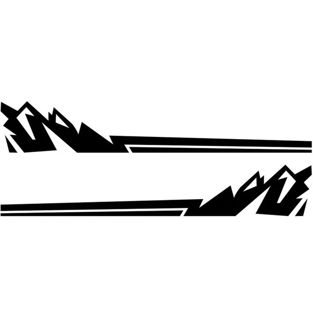 Car Truck Side Skirt Door Racing Stripe Graphic Vinyl Stickers Decals Waterproof