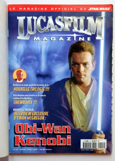 Star Wars Lucasfilm magazine 15 1998 Ewan McGregor Obi-Wan Kenobi Kenny Baker