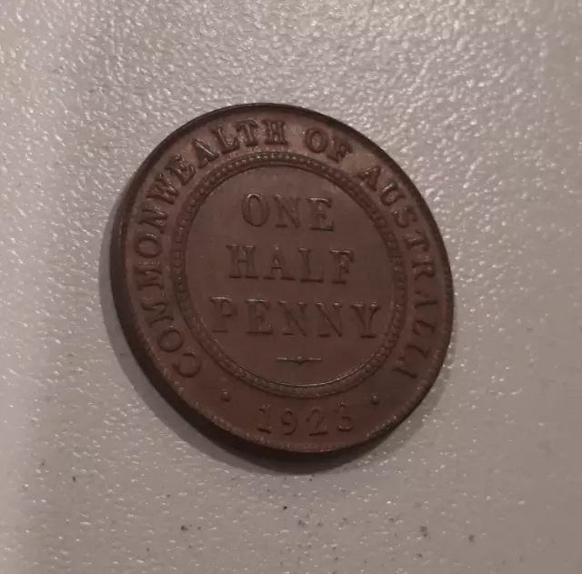 Deceased Estate 1923 Australian Half Penny Pre Decimal