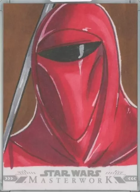 2022 Topps Star Wars Masterwork Artist by Eric Medina Sketch Card 1of1 1/1