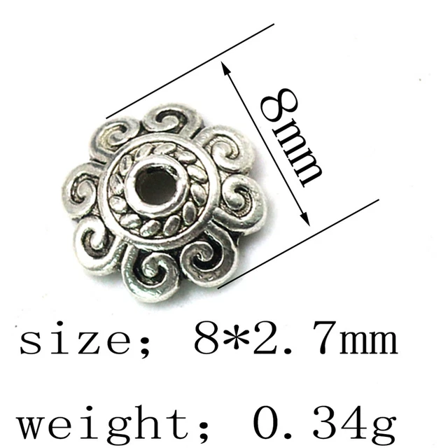 300 Stück Legierung Perle Anhänger DIY Charms Schmuckherstellung Zubehör für 2