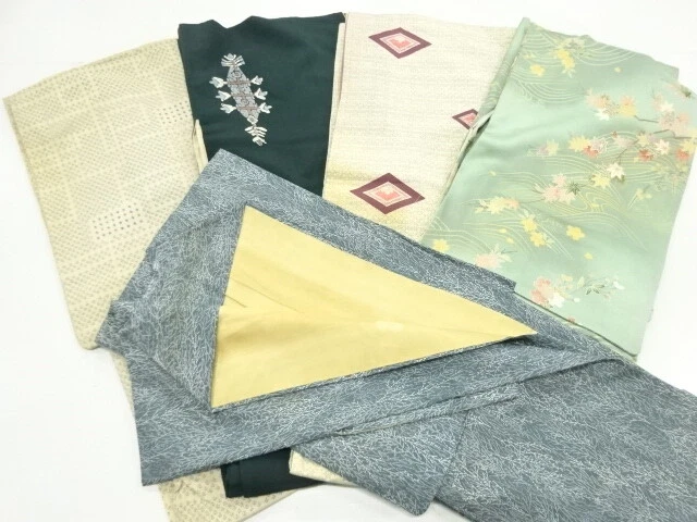 41135# Japanese Kimono / Antique Kimono / Set Of 5