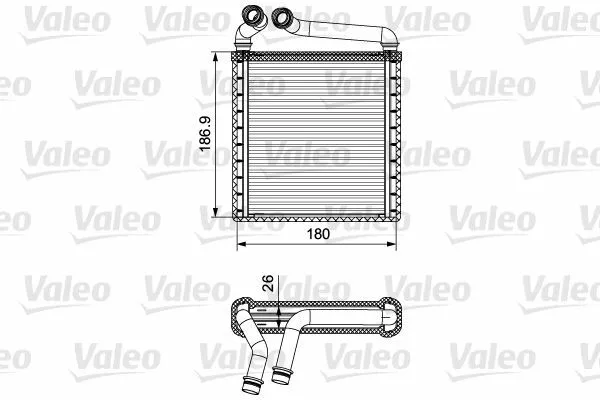 VALEO (811500) Wärmetauscher Innenraumheizung für SKODA VW