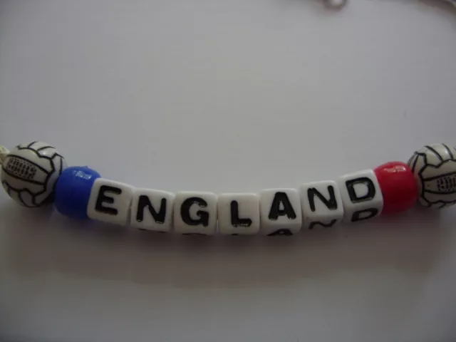 england football bead necklace/bracelet 2