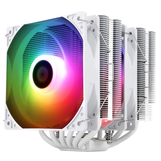 Dissipatore CPU Peerless Assassin 120 SE ARGB Bianco – 6 Heatpipe, Doppia Ventola 120mm, Per AMD AM4/AM5 E Intel 1700/1200