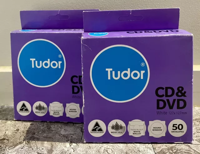 Tudor CD & DVD Envelope Covers 100 Pack