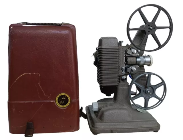 VTG REVERE 85 Film Projector 8mm Reel With Case MOVIE FILM STAGE PLAY PROP DECOR