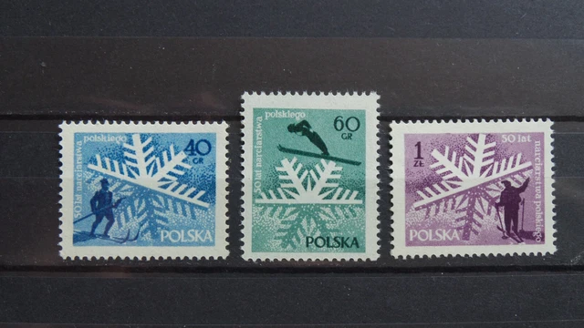 Polen 1957 / Kat. Fischer Nr. 850 - 853  Postfrisch / MNH (**)