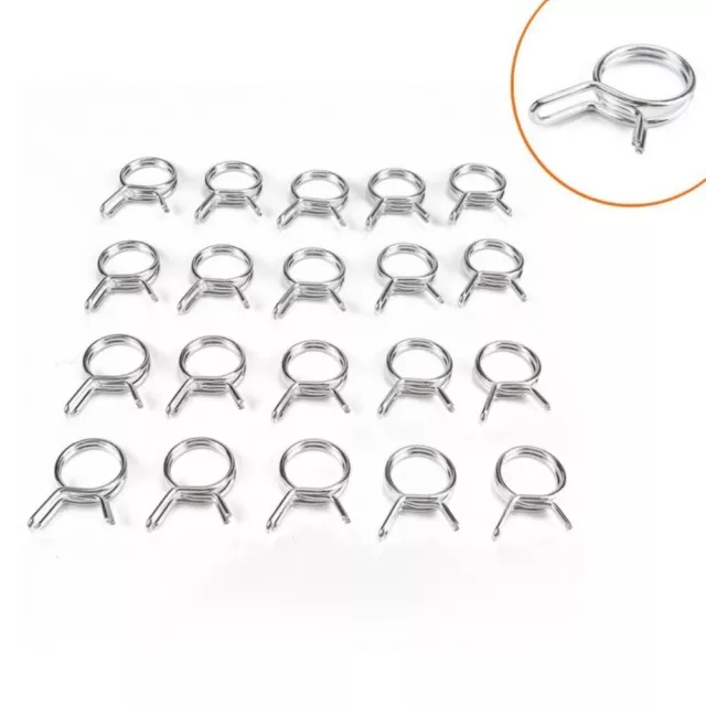 10Pcs/set Fuel Line Pipe Clips Tube Spring Clips  Motorcycle Scooter