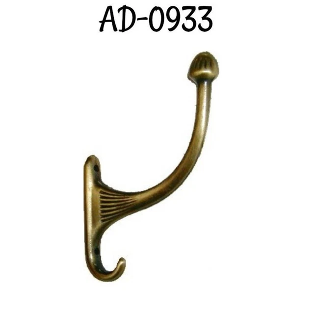 Single coat hook antique brass finish Coat Rack Hat Rack Vintage old style