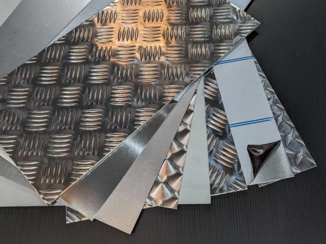 Stainless Steel Aluminium sheet Checker Chequer Plate Metal Sheet Brushed Metal