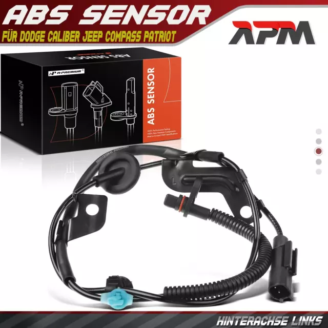 Sensore ABS Raddrehzahlgeber Posteriore Sinistra per Dodge Caliber Jeep Patriota