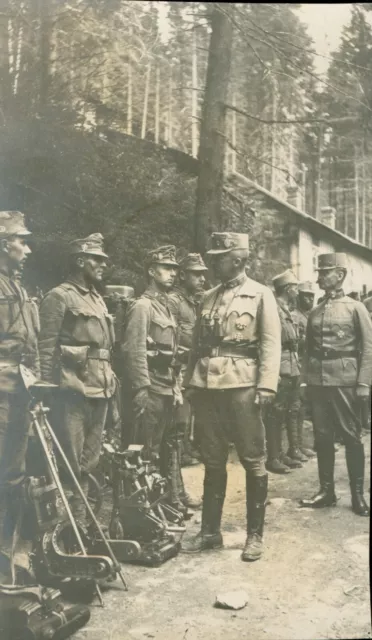 Generaloberst Erzherzog Joseph besucht Mörserbatterie in Pappfalva / Josefstal