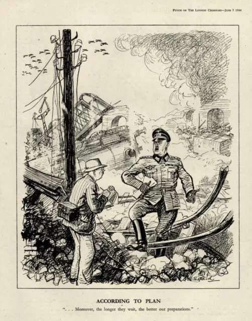 RARE WW 2 British PROPAGANDA Cartoon - OPERATION CHATTANOOGA CHOO-CHOO Railways