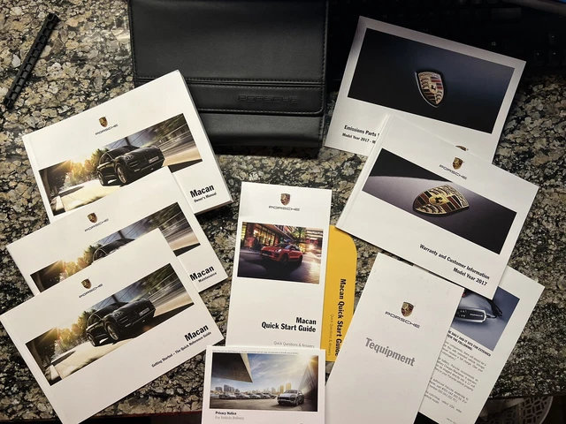 2017 Porsche Macan Owners Manual With Case OEM