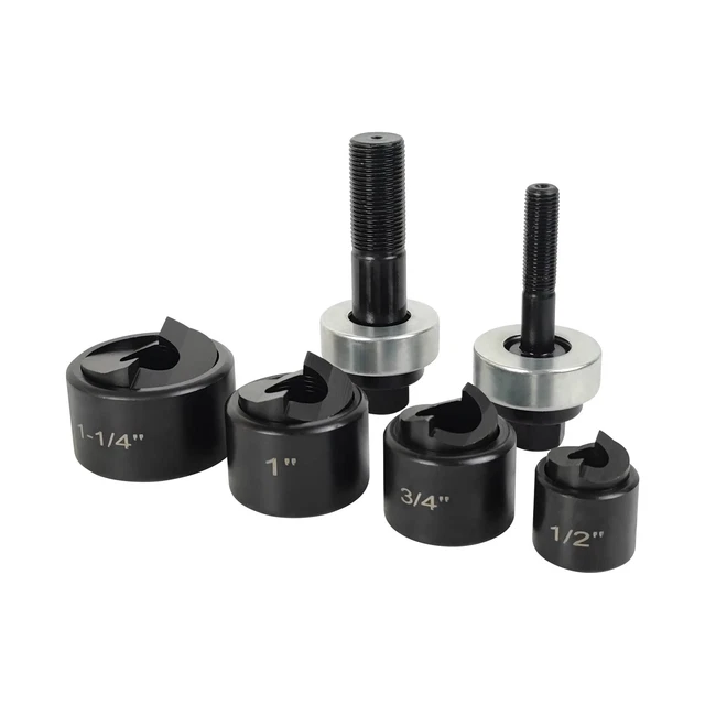 AMZCNC Manual Knockout Punch Driver Kit for 1/2 inch to 1-1/4 inch Electrical...