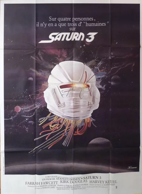 Saturn 3 - Douglas / Keitel / Donen / Fawcett - Original Large Movie Poster