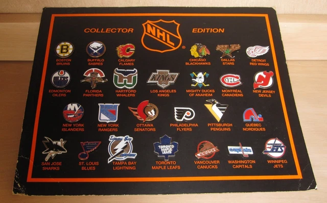 1994-95 NHL HOCKEY Collector Edition 26 Team Jersey Pin Set
