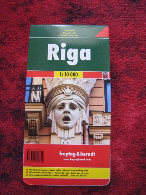 Freytag & Berndt Travel Map RIga Latvia New