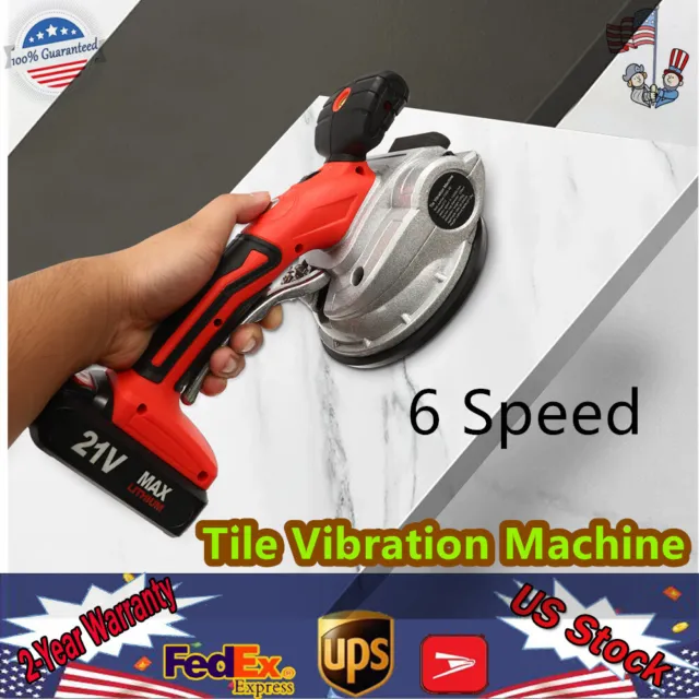 6-Speed Tile Vibration Machine Handheld Tile Tiling Machine 13.5cm Disc Diameter