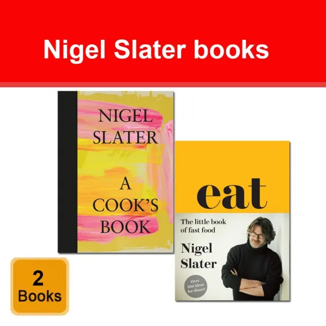 Nigel Slater 2 Bücher Sammlung Set Kochbuch, Essen Sie kleines Fast-Food-Buch