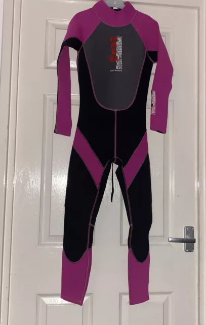 Nalu Waveware Neoprene 28” Chest Kids Wetsuit Preowned Girls 3mm