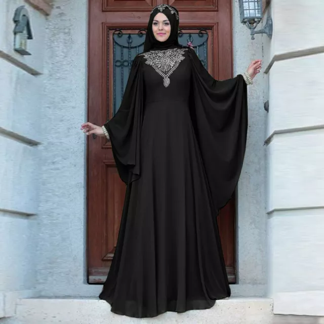 Maxi abito da festa marocchino Abaya Dubai Farasha Kaftan donna musulmana abito caftano 2