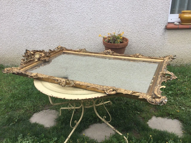 Grand Miroir doré du 19eme siècle