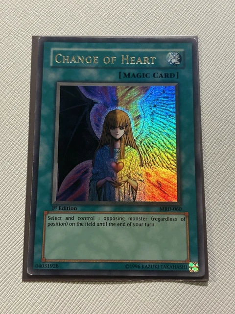 change of heart card yugioh Amazon.com: Yu-Gi-Oh! - Change of Heart (MRD-060) - Metal Raiders - 1st  Edition main image 1