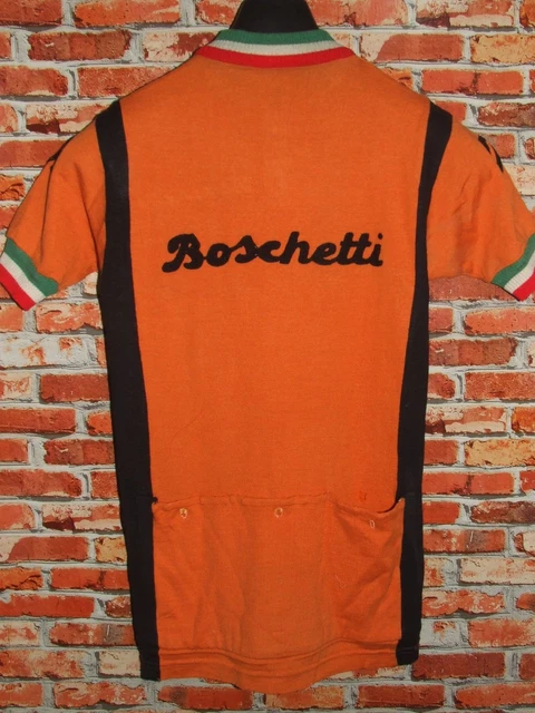 Maillot Vélo Eroica Vintage - Années 70 - Desio 50% Laine - Brodé - Taille L