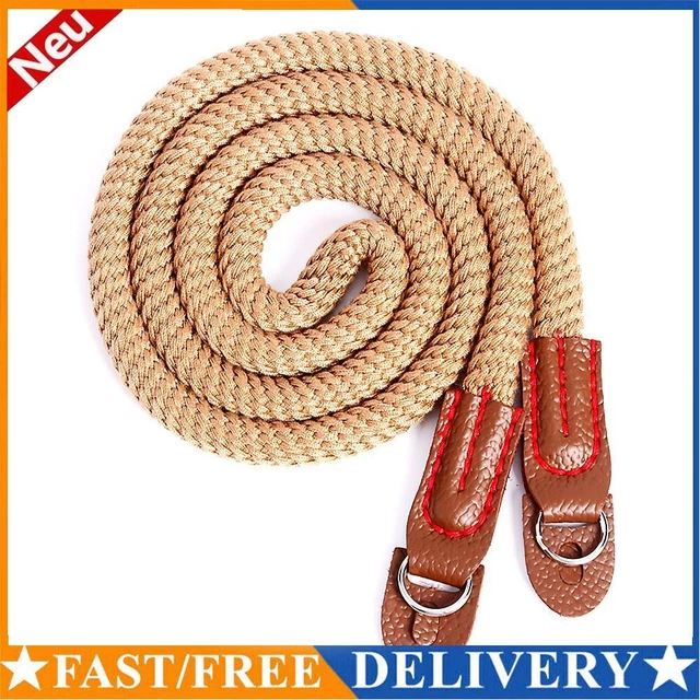 100 cm Correa de hombro universal para cámara cinturón transpirable algodón cámara (camello)