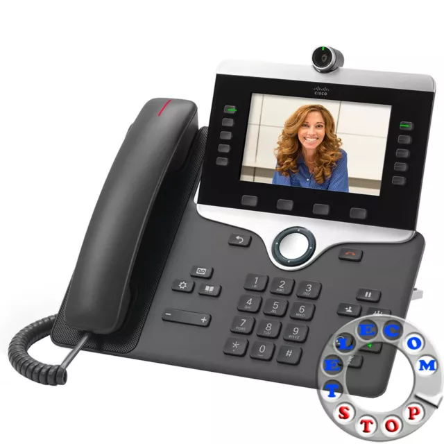 Cisco 8865 CP-8865-K9 Multiplatform SIP Video Phone - Inc Warranty
