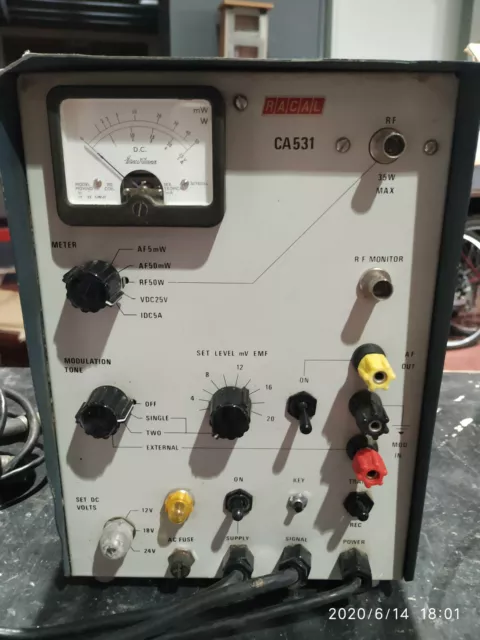 Comprobador Y Generador Modulacion Ca531 De Emisoras Hf Raca
