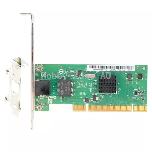 PCI Gigabit Ethernet Network Card 1000Mbps Adapter Intel 82540 Chip Low Profile 2