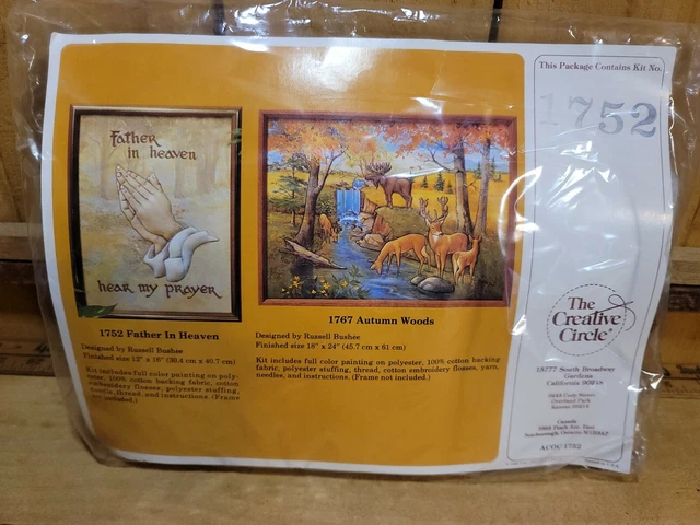 Kit de Bordado Círculo Creativo 1983 #1752 Padre en el Cielo NUEVO