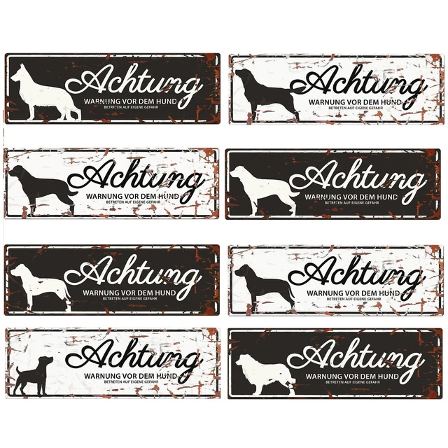 Letrero de Advertencia Perro Pastor Rottweiler Jack Russel Retriever Stafford