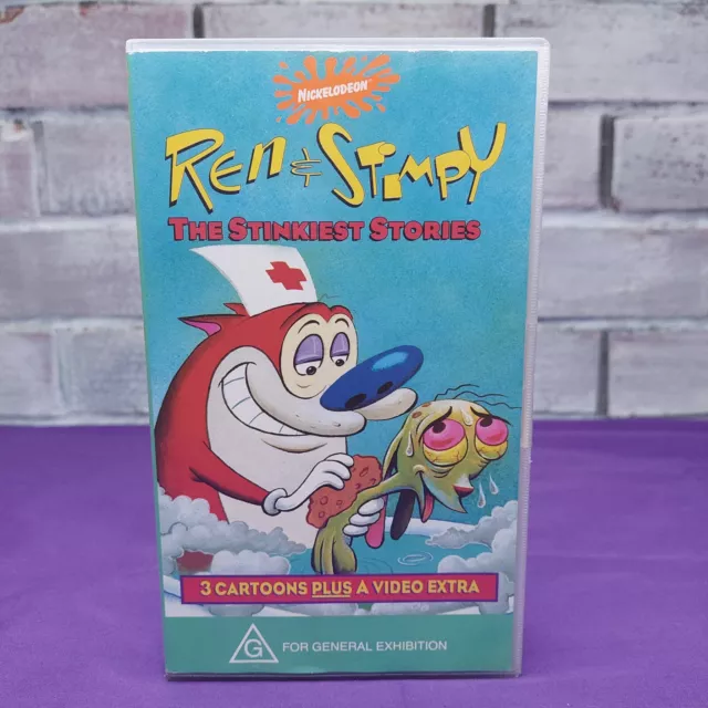 Nickelodeon Ren & Stimpy The Stinkiest Stories VHS PAL Video Tape