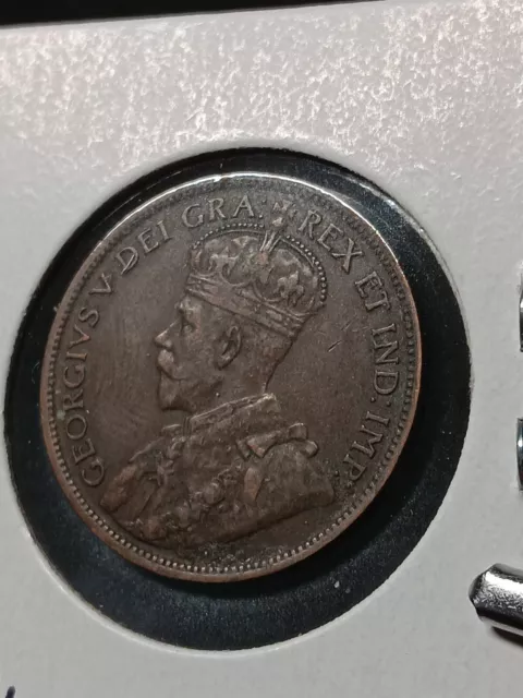 👉1916 1C Canada One Cent Ms CHOICE   A/50