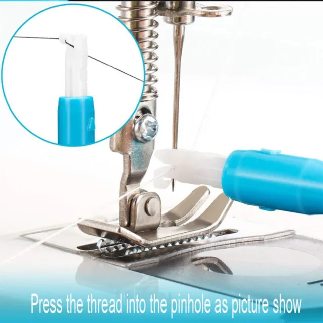 Enroscador de agujas fácil de usar máquina de coser inserción de hilos sin complicaciones