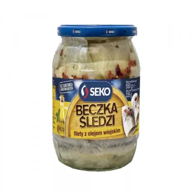 Heringsfilets in Öl nach Bauern Art von SEKO, 550 g