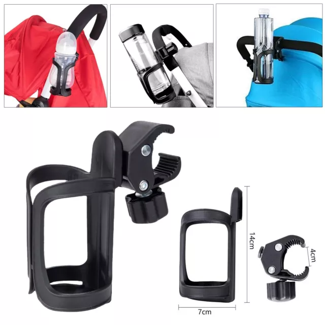 360°Beverage Cup Holder Universal For Wheelchair Walker Rollator Bike Stroller