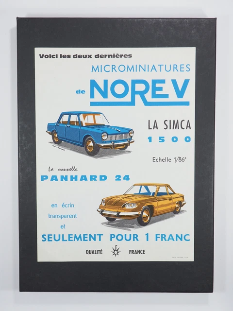 Affichette Revendeur NOREV - Citroën SM 1/43 - Originale Occasion