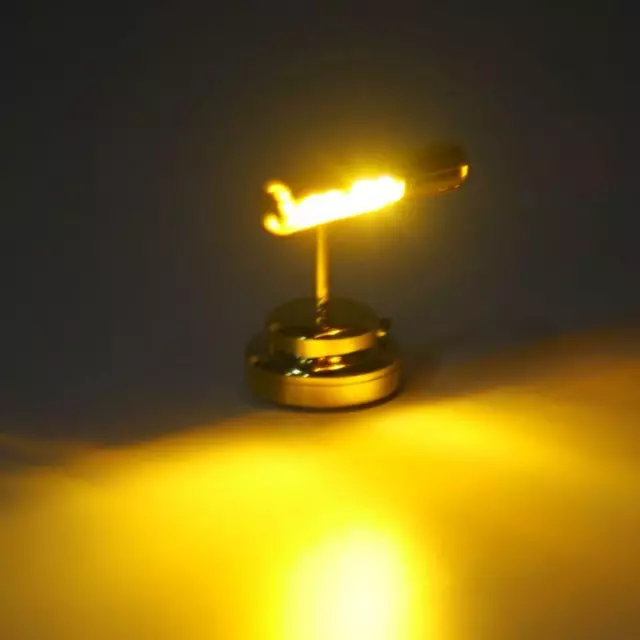 Miniature LED Dollhouse Wall Lamp Battery Operated Light for Xmas Decor