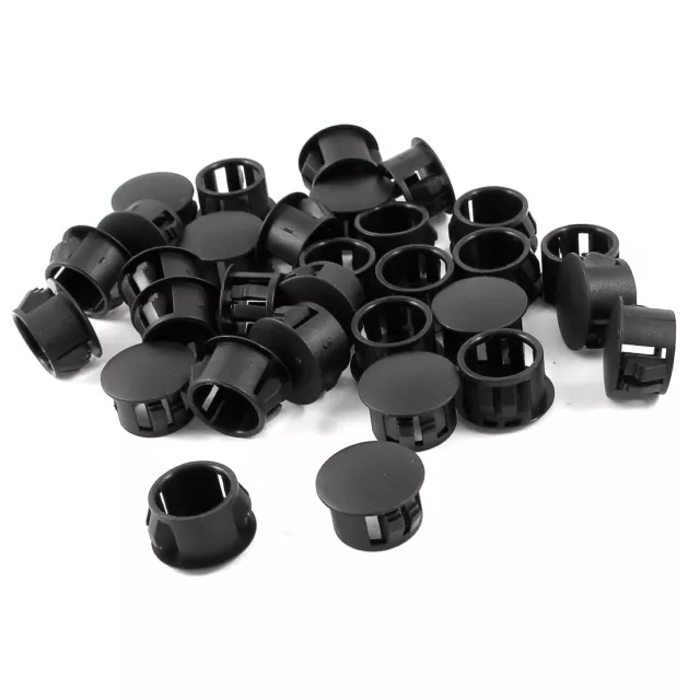 Cobertor de Agujero de bloqueos 30 piezas de encaje negro  14mm x 15mm x 10mm